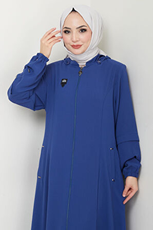 Kapüşonlu Ferace İndigo HM2259