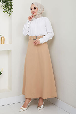 Kemerli Mevlana Etek Bej HM2370