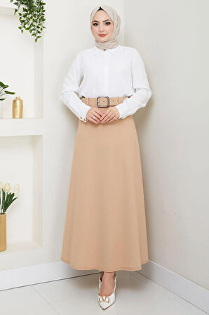 Kemerli Mevlana Etek Bej HM2370