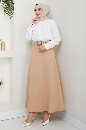 Kemerli Mevlana Etek Bej HM2370