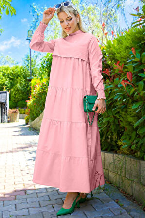 Kat Kat Elbise Pembe HM2172
