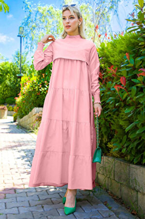 Kat Kat Elbise Pembe HM2172