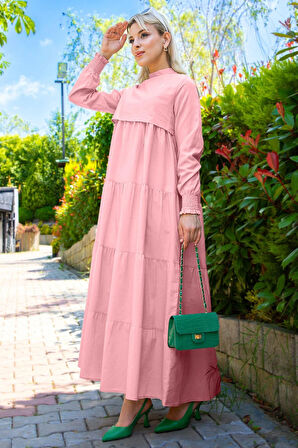 Kat Kat Elbise Pembe HM2172