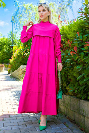 Kat Kat Elbise Fuşya HM2172