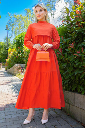 Kat Kat Elbise Turuncu HM2172