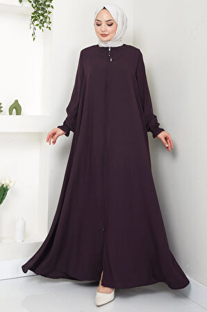 Büyük Beden Mevlana Ferace Mürdüm HM02153