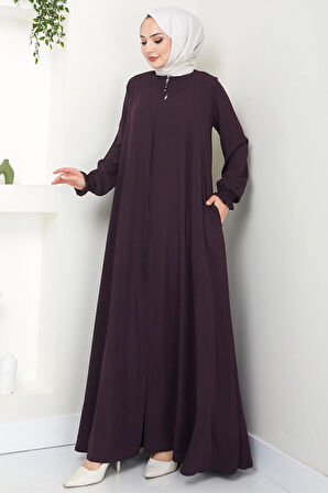 Büyük Beden Mevlana Ferace Mürdüm HM02153