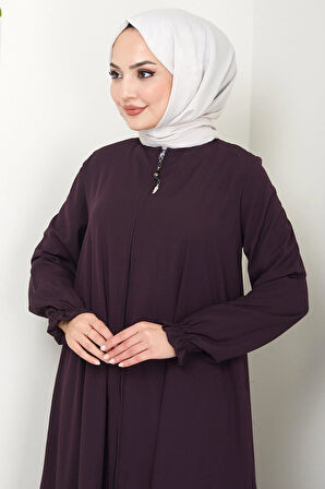 Büyük Beden Mevlana Ferace Mürdüm HM02153