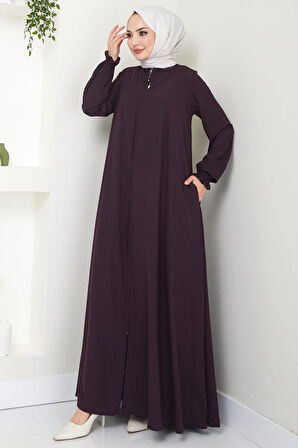 Büyük Beden Mevlana Ferace Mürdüm HM02153