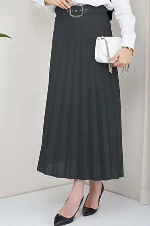 Kemerli Piliseli Etek Füme HM2104