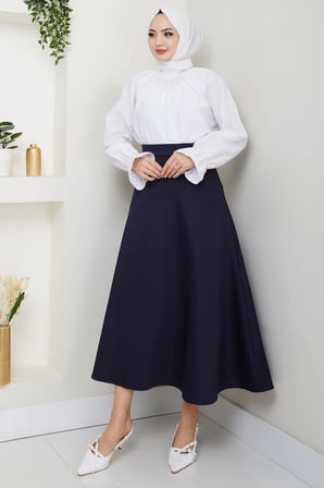 Mevlana Etek Lacivert HM2716