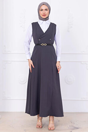 Kemerli Düğmeli Jile Füme HM2741