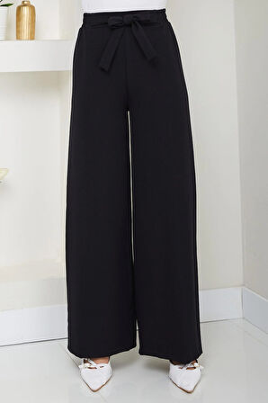 Bağlamalı Pantolon Siyah HM2782