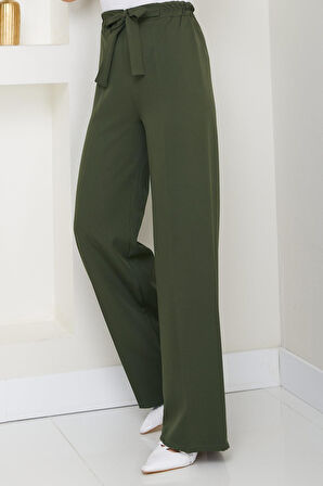 Bağlamalı Pantolon Haki HM2782