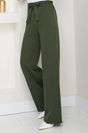 Bağlamalı Pantolon Haki HM2782