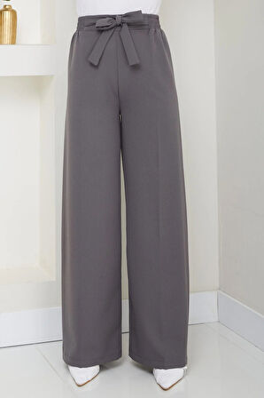 Bağlamalı Pantolon Füme HM2782