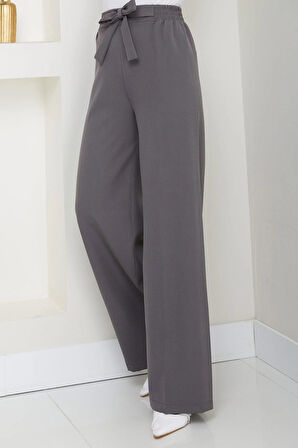 Bağlamalı Pantolon Füme HM2782