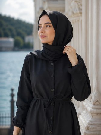 Hakim Yaka Gömlekli İkili Takım Siyah HM2943