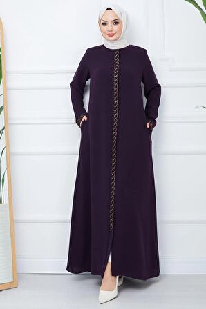Gizem Taşlı Ferace Mürdüm HM2358