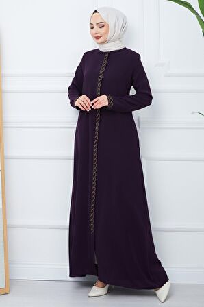 Gizem Taşlı Ferace Mürdüm HM2358