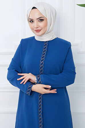 Gizem Taşlı Ferace İndigo HM2358