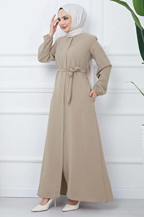 Gizli Patlı Kuşaklı Ferace Bej HM2361