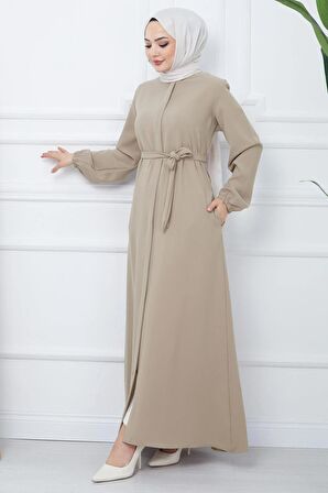 Gizli Patlı Kuşaklı Ferace Bej HM2361