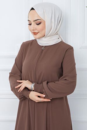 Kolları Gipe Detaylı Mevlana Ferace Kahverengi HM2031