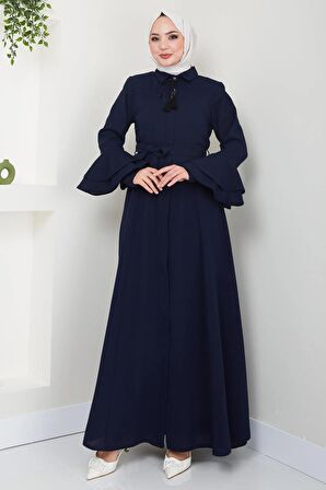 Kolu Volanlı Ferace Lacivert HM2393