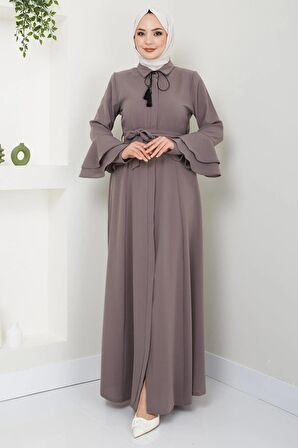 Kolu Volanlı Ferace Vizon Rengi HM2393
