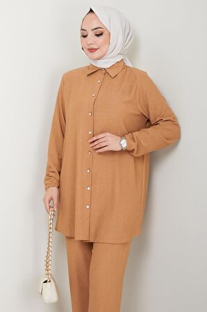 Bürümcük Gömlekli Takım Camel HM2394