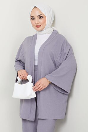 Kimono Pantolon Takım Gri HM2434