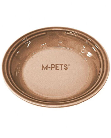 M-Pets Petjoy Flatty Seramik Mama Kabı Kahverengi 250 ml