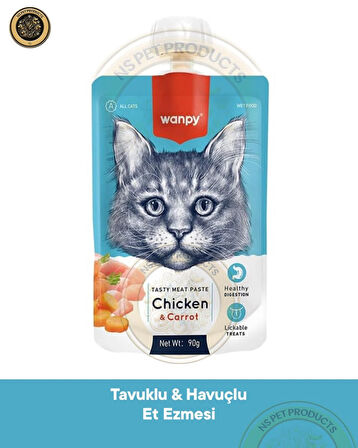 Wanpy Kedi Maması 18'li Tavuklu Mavi Set