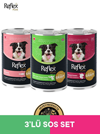 Reflex Plus Köpek Maması 3'lü Sos Set