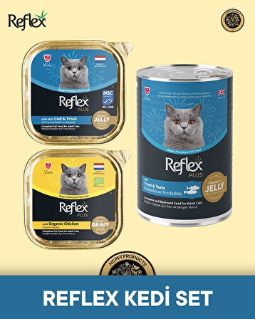 Reflex Plus Kedi Maması 3'lü Reflex Kedi Set