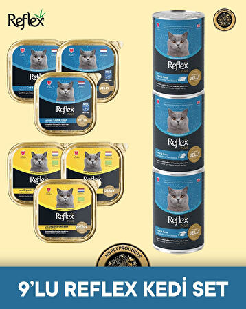 Reflex Plus Kedi Maması 9'lu Reflex Kedi Set
