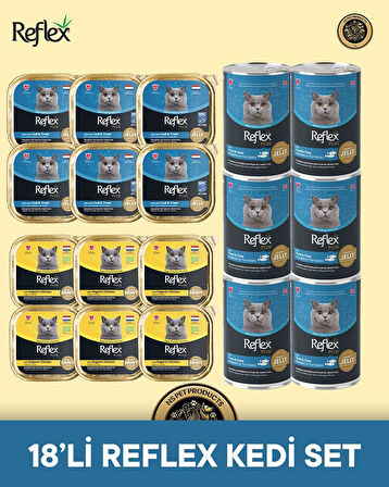 Reflex Plus Kedi Maması 18'li Reflex Kedi Set
