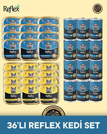 Reflex Plus Kedi Maması 36'lı Reflex Kedi Set