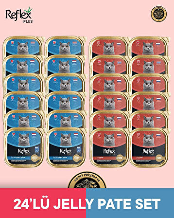 Reflex Plus Kedi Maması 24'lü Jelly Pate Set
