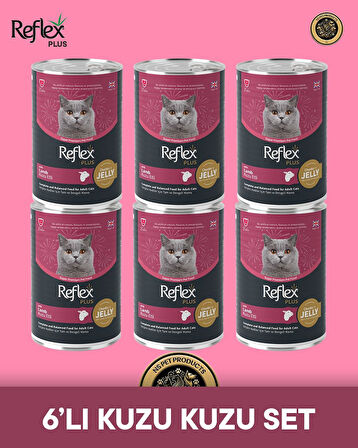 Reflex Plus Kedi Maması 6'lı Kuzu Kuzu Set
