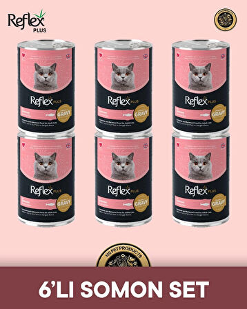 Reflex Plus Kedi Maması 6'lı Somon Set
