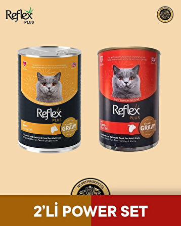 Reflex Plus Kedi Maması 2'li Power Set