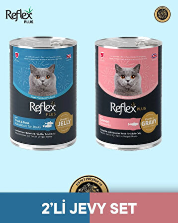 Reflex Plus Kedi Maması 2'li Jevy Set