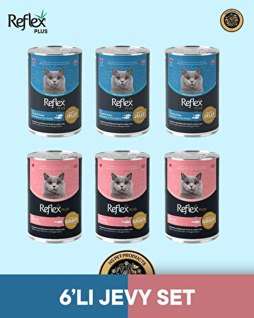 Reflex Plus Kedi Maması 6'lı Jevy Set