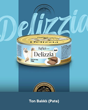 Reflex Plus Delizzia Yetişkin Ton Balıklı Pate Kedi Maması 3x85 gram