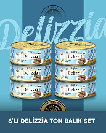 Reflex Plus Delizzia Yetişkin Ton Balıklı Pate Kedi Maması 6x85 gram