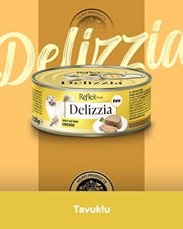 Reflex Plus Delizzia Yetişkin Tavuklu Pate Kedi Maması 3x85 gram