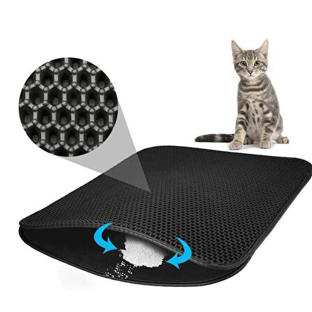Flip Lüx Kedi Kumu Toplama Paspası 60X40 Cm