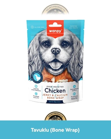 Wanpy Kalsiyumlu Gerçek Tavuk Köpek Ödül Maması 100 gr